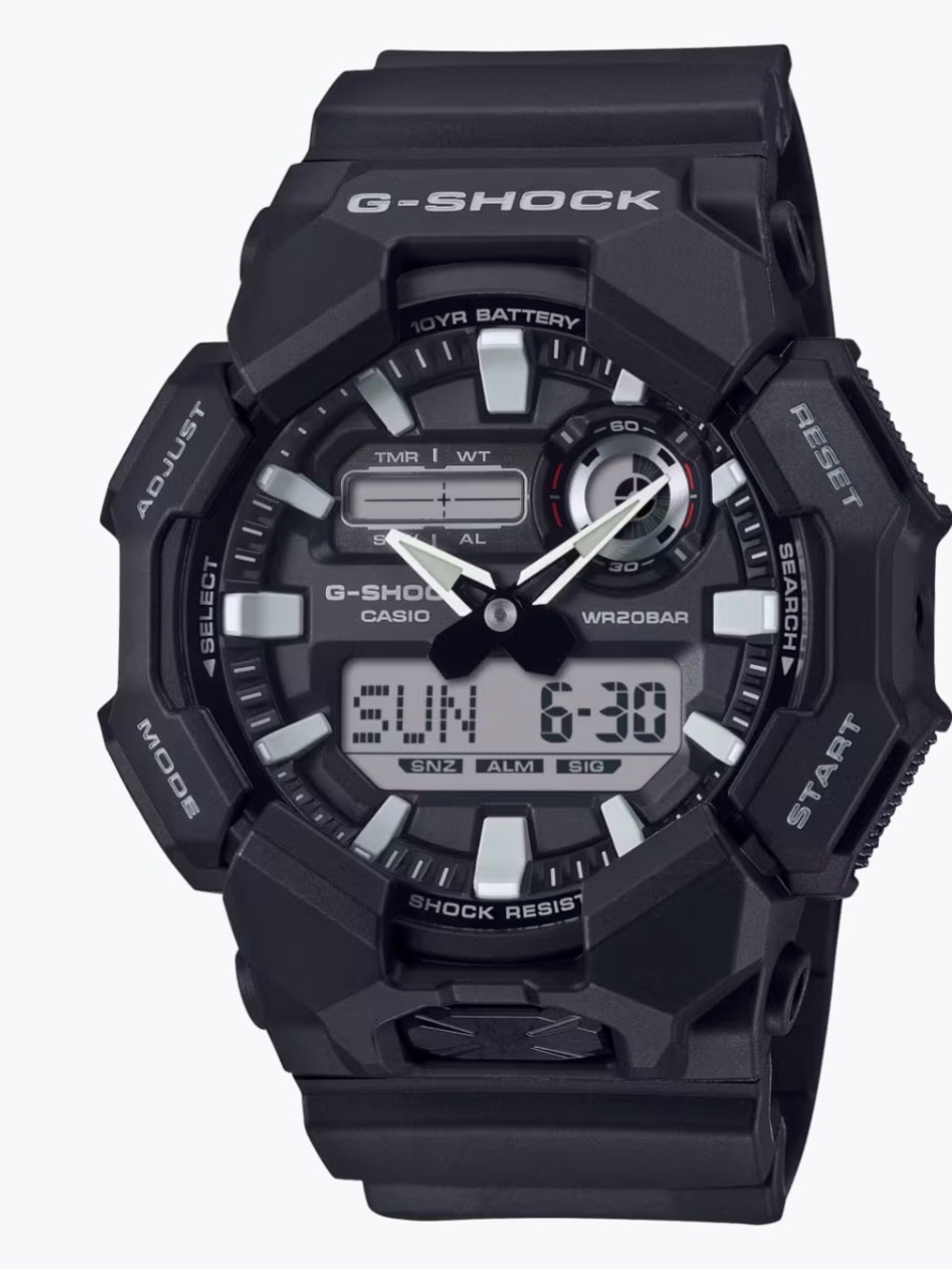 G-SHOCK Casio Black Rugged Analog-Digital Watch Mens
